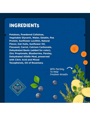 Huesos Dentales Masticables Blue Buffalo 1.02 kg para Perros