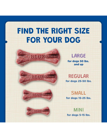 Huesos Dentales Masticables Blue Buffalo 1.02 kg para Perros