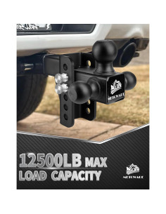 Enganche de Remolque Ajustable METOWARE Tri-Bola 12,500 LBS 2