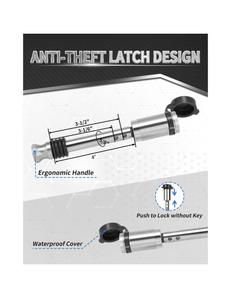 Enganche de Remolque Ajustable METOWARE Tri-Bola 12,500 LBS