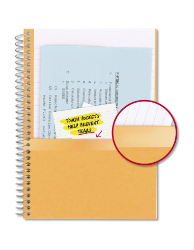 Cuaderno Espiral 2 Materias Five Star Púrpura 80 Hojas