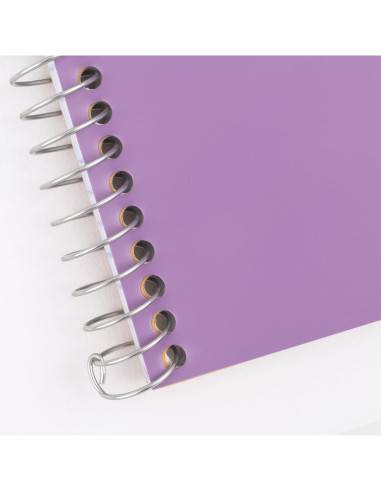 Cuaderno Espiral 2 Materias Five Star Púrpura 80 Hojas