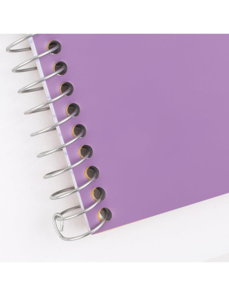 Cuaderno Espiral 2 Materias Five Star Púrpura 80 Hojas