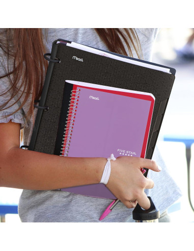Cuaderno Espiral 2 Materias Five Star Púrpura 80 Hojas