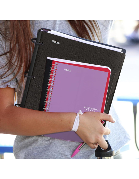 Cuaderno Espiral 2 Materias Five Star Púrpura 80 Hojas