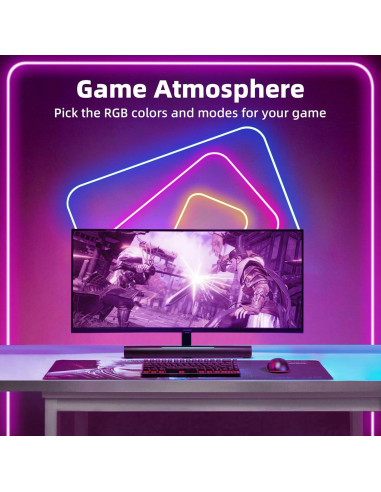 Tira LED Neón RGB 10m ELOUYCKE Control Remoto y App IP65