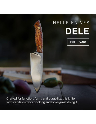 Cuchillo de Chef HELLE Dele 16 cm Acero Inoxidable Full Tang