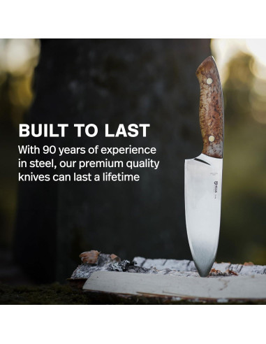 Cuchillo de Chef HELLE Dele 16 cm Acero Inoxidable Full Tang