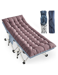 Cama de Camping Oversize XXL WUENLux con Colchón 200x81cm