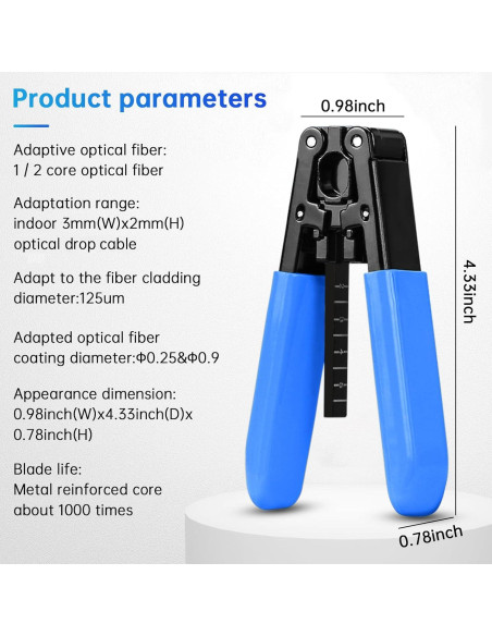 Kit de Terminación de Fibra Duogalia con Medidor y Cortador