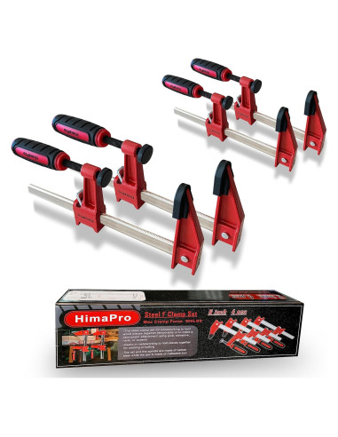 Juego de Abrazaderas HimaPro 15 cm, 4 Piezas, 272 kg
