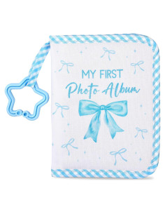 Álbum de Fotos ZOIIWA para Bebés Lazo Azul 18x14cm