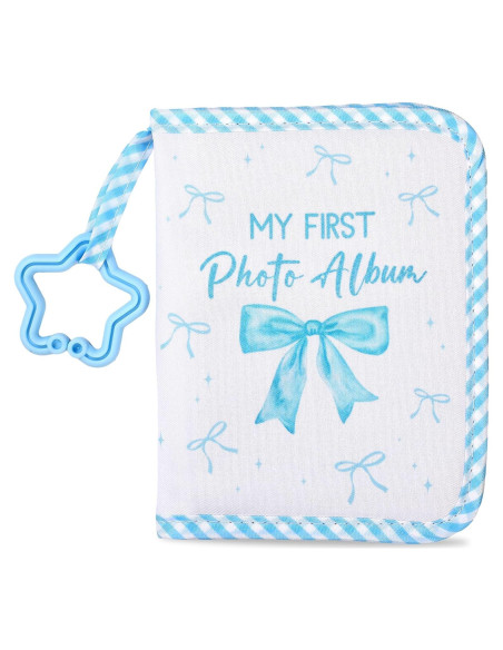 Álbum de Fotos ZOIIWA para Bebés Lazo Azul 18x14cm