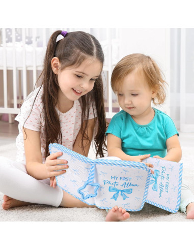 Álbum de Fotos ZOIIWA para Bebés Lazo Azul 18x14cm