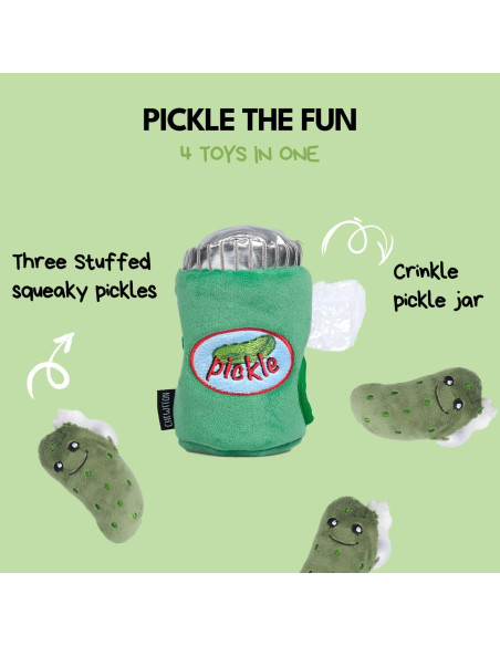 Juguete Interactivo para Perros CHEWFFON Pepinillo Esconde y Busca