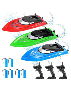 Barco RC Twister.CK Paquete de 3 Barcos 10 km/h para Niños