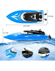 Barco RC Twister.CK Paquete de 3 Barcos 10 km/h para Niños 2