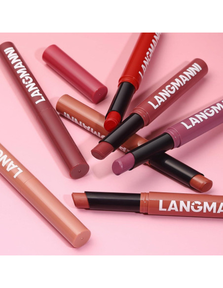 Set de Labios Jolilab 4 Piezas: 2 Lápices + 2 Pintalabios Mate/Cremosos