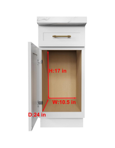 Organizador de Gabinete Extraíble Sikarou 22.86x53.34cm Madera