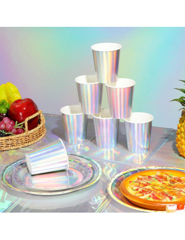 Juego de Vajilla Iridiscente FunnyPars para 25 Personas