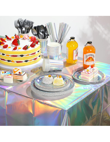 Juego de Vajilla Iridiscente FunnyPars para 25 Personas