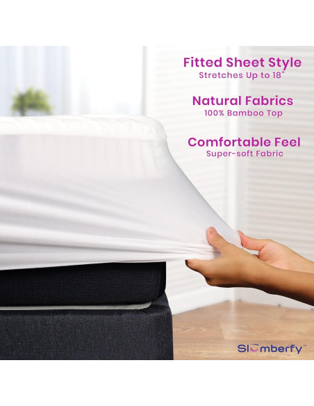 Protector de Colchón Impermeable Slumberfy Individual 99x191 cm