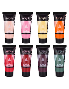 Set de Pintura Acrílica AUREUO 8 Colores Otoño 168.5ml