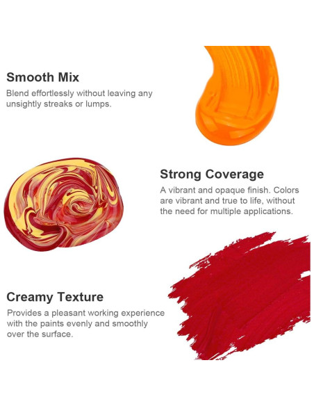 Set de Pintura Acrílica AUREUO 8 Colores Otoño 168.5ml