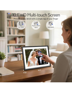 Marco de Fotos Digital NexFoto 10.1" HD WiFi 64GB Negro 2