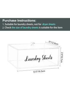 Soporte Organizador de Hojas de Detergente VOTLEVT Acrílico 2