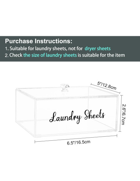 Soporte Organizador de Hojas de Detergente VOTLEVT Acrílico