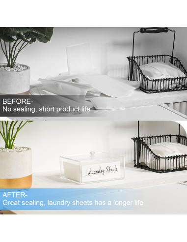 Soporte Organizador de Hojas de Detergente VOTLEVT Acrílico