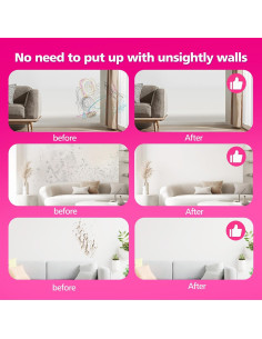 Pintura Blanca para Paredes NEWALLENCE 3.52 Oz 2-en-1 con Rodillo 2