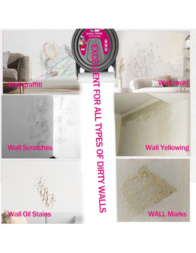 Pintura Blanca para Paredes NEWALLENCE 3.52 Oz 2-en-1 con Rodillo