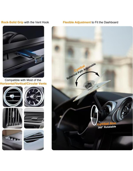 Platillos de Ventilación para Automóvil - Cym01 - Dorado