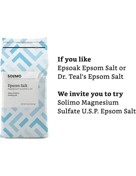 Sal de Epsom Solimo 3.63 kg Sin Fragancia - Sulfato de Magnesio