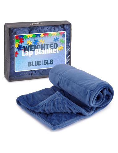 Manta con peso Kidaddle 2.27kg Azul para Niños 4-10 años