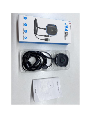 Adaptador Bluetooth 5.3 SONRU para Coche - Receptor Aux con Micrófono