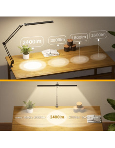 Lámpara de Escritorio LED SKYLEO 24W 2400LM Ajustable con Control Remoto 2