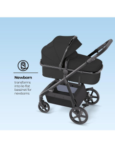 Carriola Estándar Mompush Meteor 2 en 1 Negra con Adaptador 2