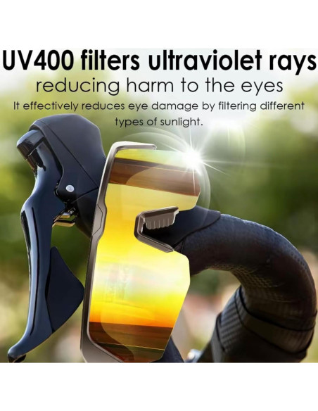 Gafas Inteligentes Bluetooth Doradas con Protección UV