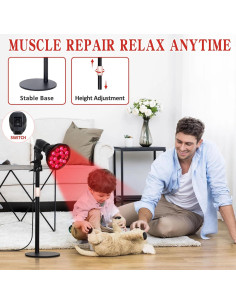 Lámpara de Terapia de Luz Roja SAVILER 660nm 850nm Alivio Dolor 2