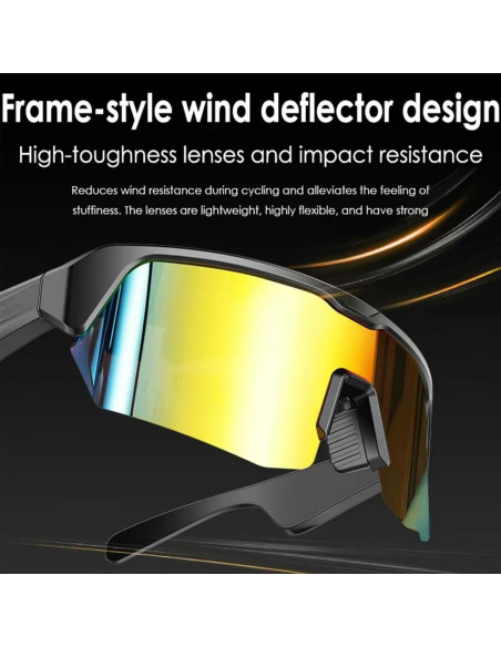 Gafas Inteligentes Bluetooth Doradas con Protección UV