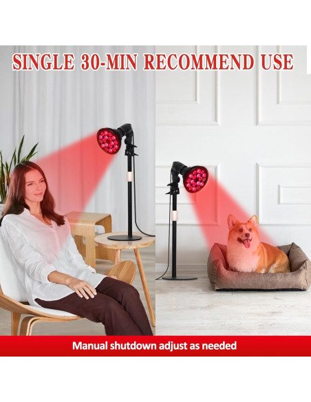 Lámpara de Terapia de Luz Roja SAVILER 660nm 850nm Alivio Dolor