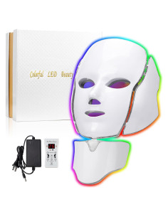 Máscara LED TIMSUMR Terapia de Luz Facial 7 Colores