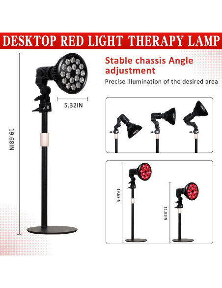 Lámpara de Terapia de Luz Roja SAVILER 660nm 850nm Alivio Dolor