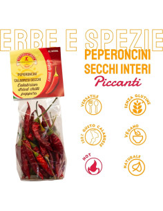 Pimientos Chiles Calabreses Secos TUTTOCALABRIA 20g 2