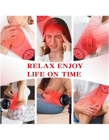 Lámpara de Terapia de Luz Roja SAVILER 660nm 850nm Alivio Dolor