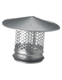 Tapa de Ventilación de Techo Redonda 100mm Europlast Acero Galvanizado