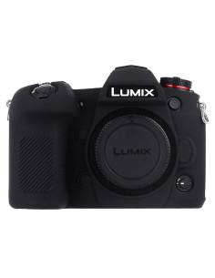 Funda de cámara STSEETOP para Panasonic LUMIX G9 - Silicona negra